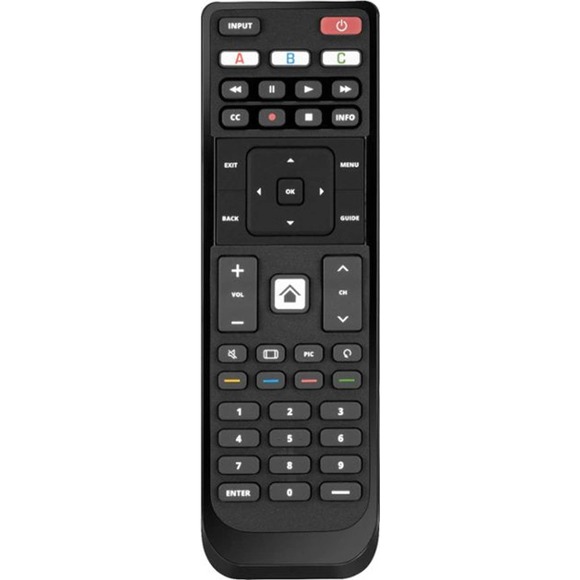 Insignia™ - Replacement Remote for Vizio TVs - Black - Picture 1 of 4